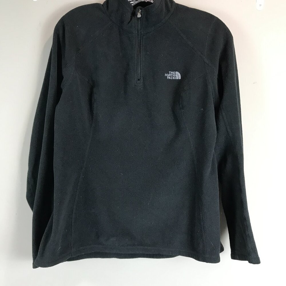 Women's The North Face Black lightweight 1/4 zip pullover fleece Size M